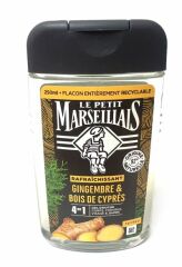 Duschgel mit Ingwer Zypresse-Duft hergestellt auf pflanzlicher Waschbasis aus Frankreich 250ml