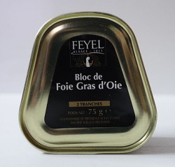 Gänseleber, Bloc Foie Gras d´Oie in der Dose, original  aus Frankreich 75g