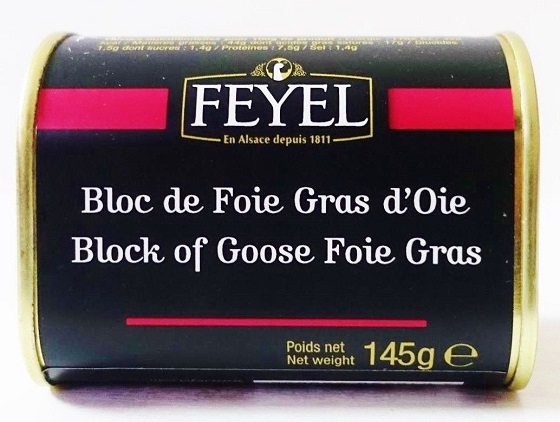 Gänseleber, Bloc Foie Gras d´Oie in der Dose, original  aus Frankreich 145g