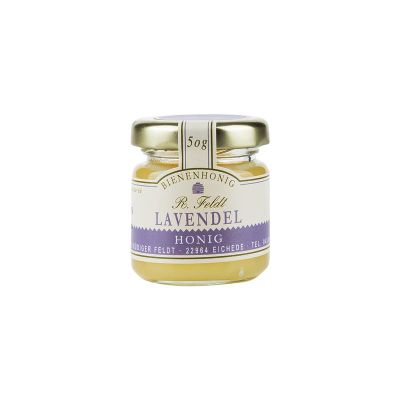 Lavendehonig 100% naturreiner Bienenhonig von Feldt 50g Glas