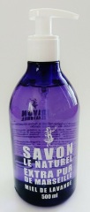 Flüssigseife mit Lavendel-Öl und Honig, traditionell  im Kessel gekocht aus Frankreich 500ml