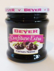 Schwarzkirschkonfitüre Extra, Top Qualität von Beyer aus Frankreich 370g