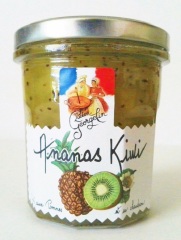 Ananas-Kiwikonfitüre original aus Frankreich im Glas 320g