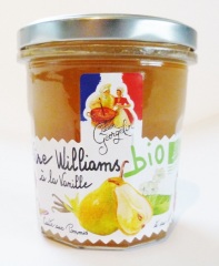 Birnenkonfitüre mit Vanille, Poire Williams a Vanille original aus Frankreich 320g Glas
