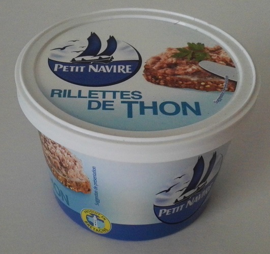 Thunfisch-Rillette, Thunfisch-Pottsuse, Rillettes De Thon von Petit Navire aus Frankreich  125g