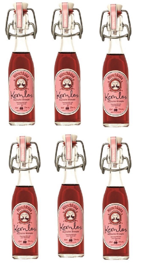 Hirschkuss Zwetschgenlikör, Likör kernlose Zwetschge  20 % vol. 0,04 Liter Kult - shot