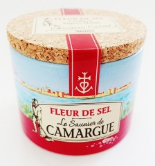 Fleur de Sel de Camargue, Meersalzblumen original aus Frankreich, 125g Dose