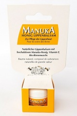 Manuka-Honig Lippenpflege, Lippenbalsam mit Bienenwachs im Tiegel 5ml