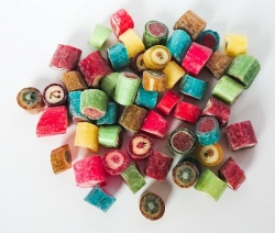Früchte-Mix, Rocks, Bonbons von Edel, Top-Qualitäts-Bonbons ab 50g
