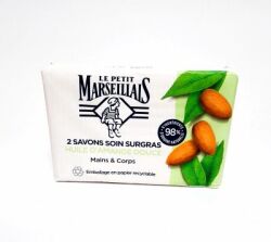 Mandelmilch-Seife mild, 100g Stückseifen mit Blütenextrakt aus Frankreich 200g