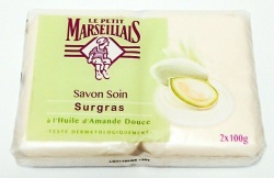 Mandelmilch-Seife mild, 100g Stückseifen mit Blütenextrakt aus Frankreich 200g