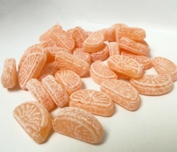 Mandarinen-Lutschbonbons von der Bonbonmanufaktur Firma Edel, süß & lecker 100g bis 1000g