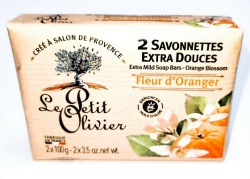 Orangenblüten mit Olivenöl  Hand und Körperseife von Le Petit Olivier 2x100g