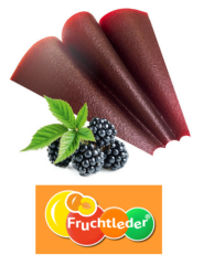 Fruchtleder® "Brombeere" aus Brombeeren & Äpfeln, veganer Snack aus 100% Frucht, 20g