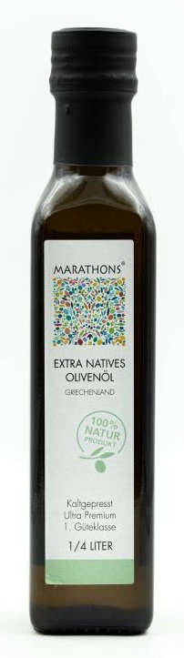 Griechisches Olivenöl, 100% extra natives, kaltgepresst Öl rein aus Olivenfrüchten, 250ml Flasche