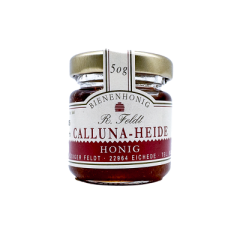 Callunaheidenhonig 100% naturreiner Bienenhonig von Feldt 50g Glas