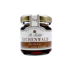 Eichenwaldhonig 100% naturreiner Bienenhonig von Feldt 50g Glas