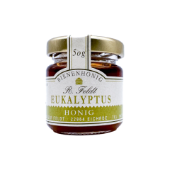 Eukalyptushonig 100% naturreiner Bienenhonig von Feldt 50g Glas