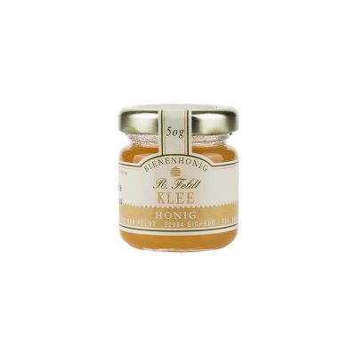 Kleehonig 100% naturreiner Bienenhonig von Feldt 50g Glas