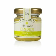 Lindenhonig 100% naturreiner Bienenhonig von Feldt 50g Glas