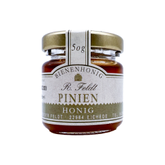 Pinienhonig 100% naturreiner Bienenhonig von Feldt 50g Glas