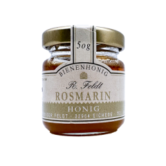 Rosmarinhonig 100% naturreiner Bienenhonig von Feldt 50g Glas