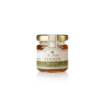 Tannenhonig 100% naturreiner Bienenhonig von Feldt 50g Glas