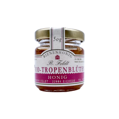 BIO-Tropenblütenhonig DE-ÖKO-006 100% naturreiner Bienenhonig von Feldt 50g Glas