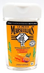 Duschgel mit Mango und Passionsfrucht-Duft, pflanzliche Waschbasis aus Frankreich 250 o. 650 ml