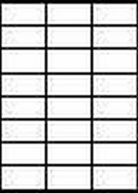 100 DIN A4 Bögen mit 70 x 36 mm Etiketten