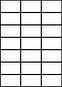 100 DIN A4 Bögen mit 70 x 42 mm Etiketten