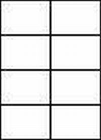 100 DIN A4 Bögen mit 105 x 74 mm Etiketten