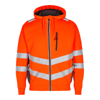 F. Engel Safety 2020 Sweatcardigan, orange/grau