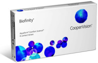 Biofinity Monatlinse, Kontaktlinse zur Korrektur der Kurz- oder Weitsichtigkeit