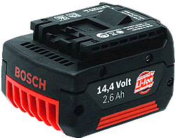 Akku 18 V BOSCH Li-Ion Einschubakku Akkukapazität 2,6 Ah