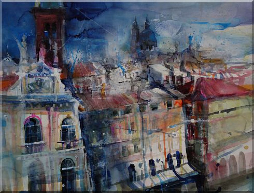 Vicenza, Dachlandschaft von der basilica Palladiana.jpg