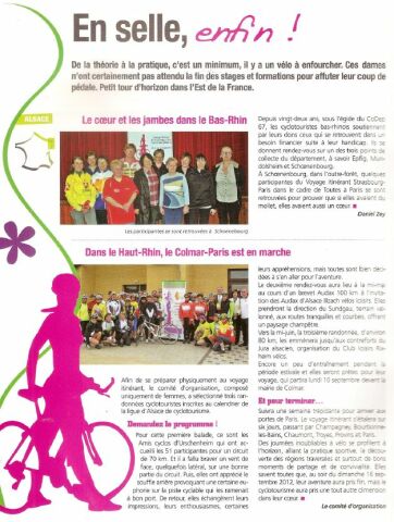 Revue Cyclotourisme Avril 2012