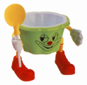 Joyoso Kinderbecher, Clownbecher mit großen Schuhen, zwei Händen und zwei Füßen. Dazu ein lustiges Gesicht in 5 verschiedenen Farben bei GroßHandel EIS GmbH