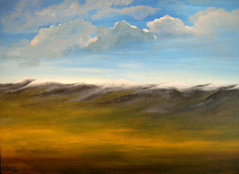 Landschaft V - Acryl auf Leinwand - 50 x 70 cm