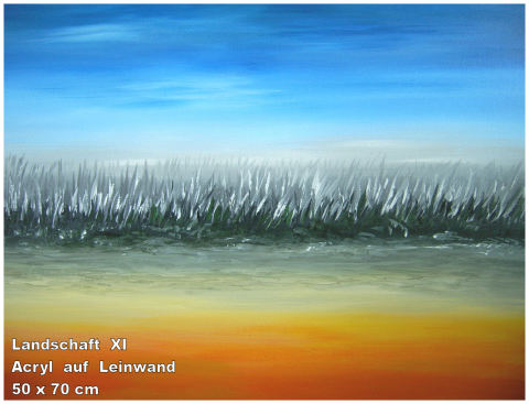 Landschaft XII-Acryl auf Leinwand - 50 x 70 cm