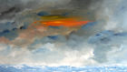 Himmel und Erde II - 100 x 50 cm - Acryl