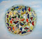 Schmetterlingsball  I - 60 x 60 cm - Acryl