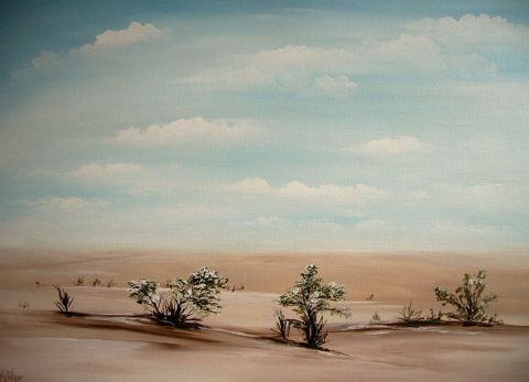Wüstenlandschaft II - 50 x 70 cm - Acryl