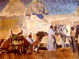 7i. Eugen Osswald, 1879-1960, "Sphinx, Cairo 1914",  Öl/Lwd. 40x52cm