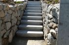 Treppe aus Granitblockstufen