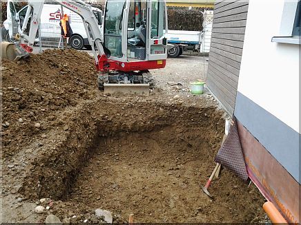 Einbau einer Regenwasser-Zisterne 