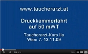 Video: 50m-Druckkammerfahrtim Taucherarztkurs IIa von taucherarzt.at in Wien