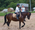 Melody beim Longieren mit Ronja Melody beim Longieren mit Ronja