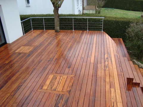 terrasse muiracatiara avec garde corps