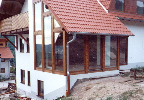etagenübergreifender Wintergarten